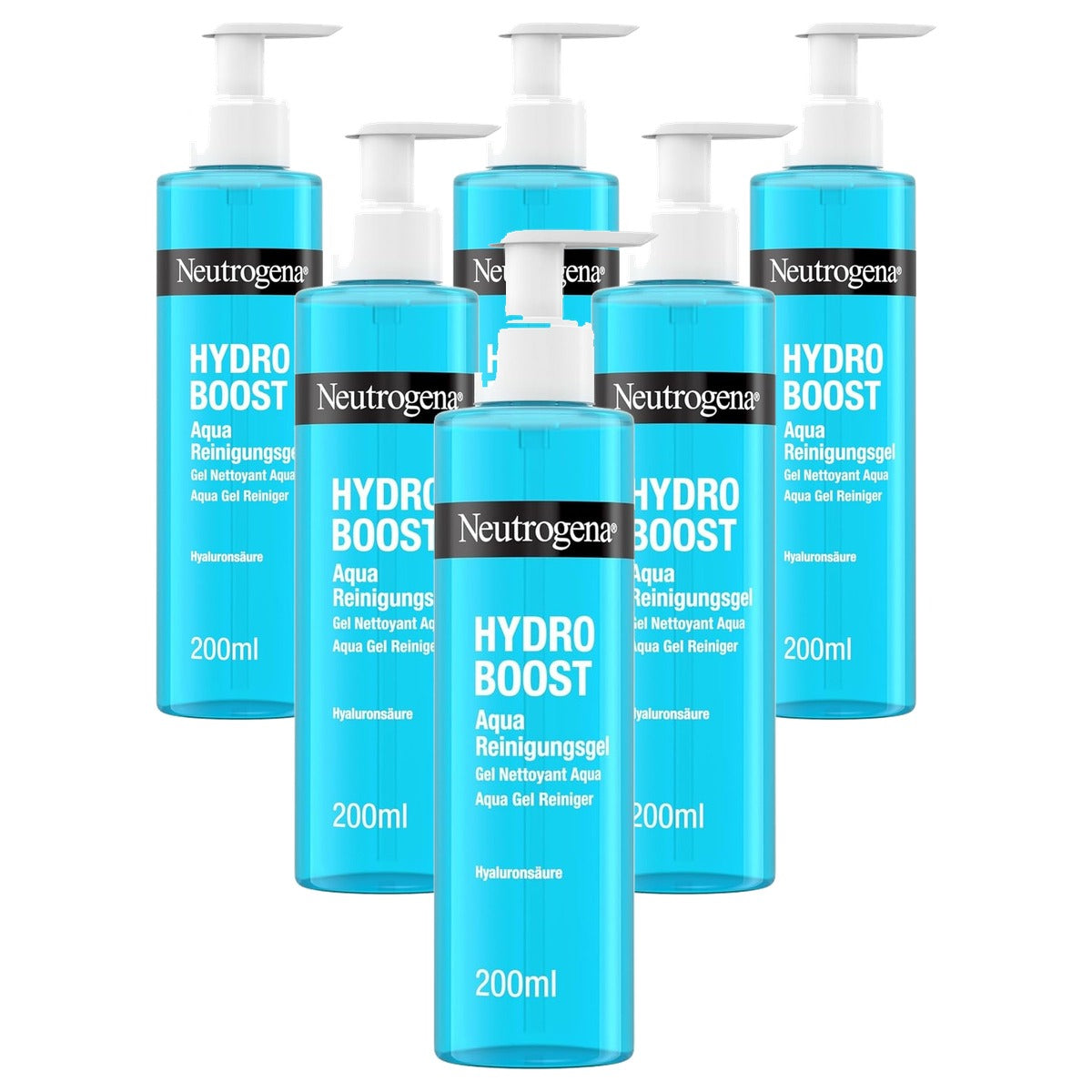 Neutrogena Hydro Boost Aqua-reinigingsgel 6 x 200 ml - Voordeelverpakking