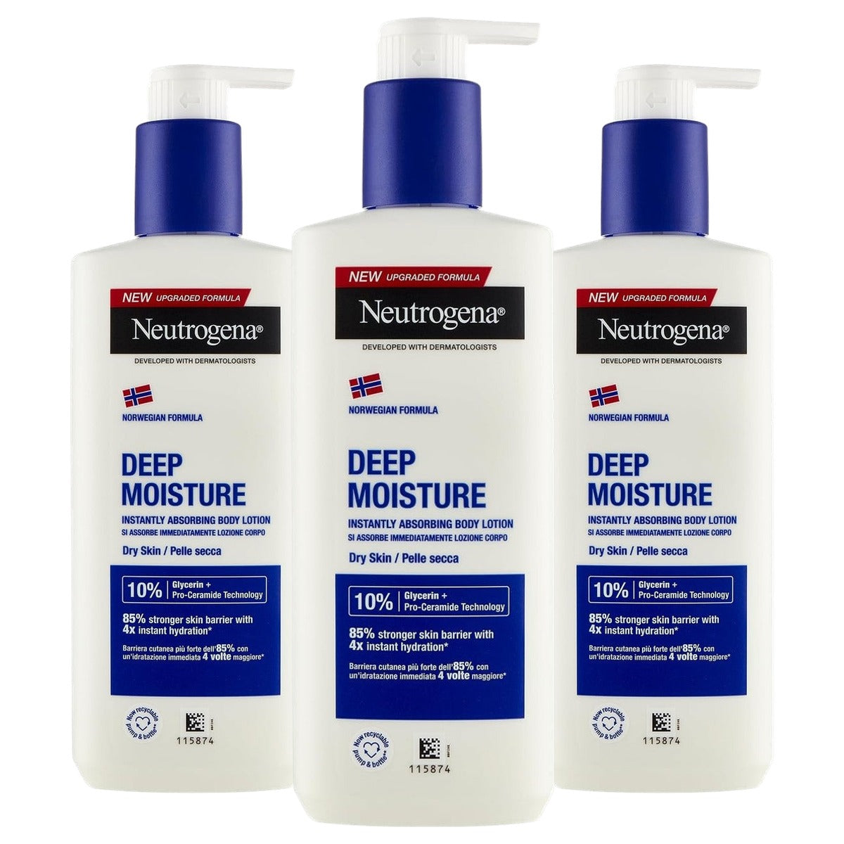 Neutrogena Noorse Formule Body Lotion 3 x 250 ml - Voordeelverpakking