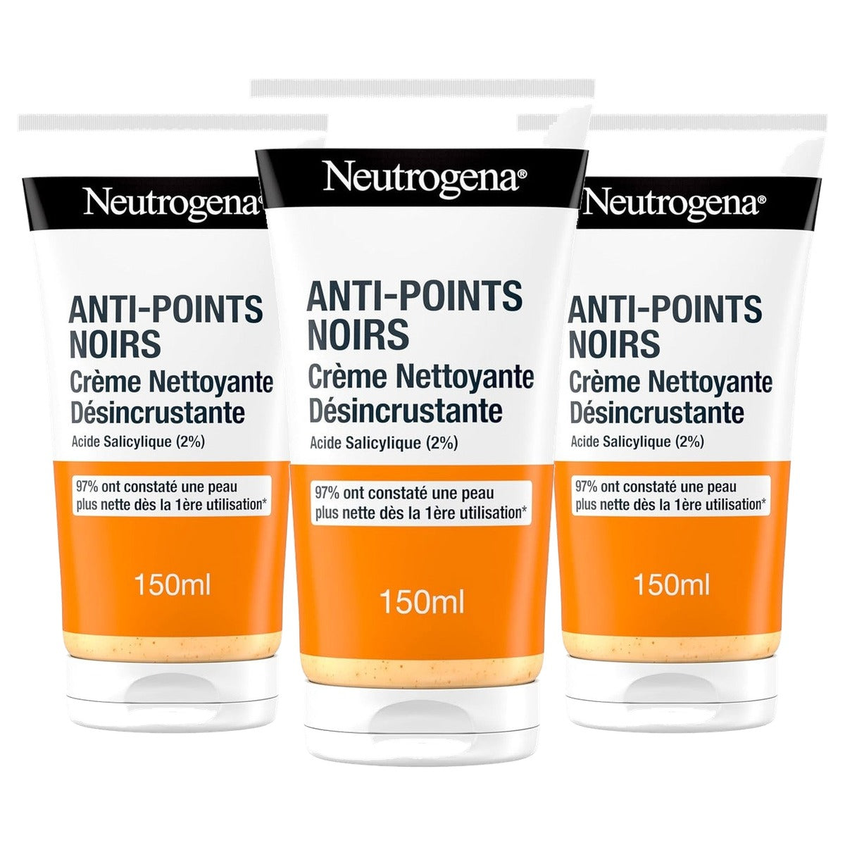 Neutrogena Reinigingscrème tegen mee-eters 3 x 150 ml - Voordeelverpakking