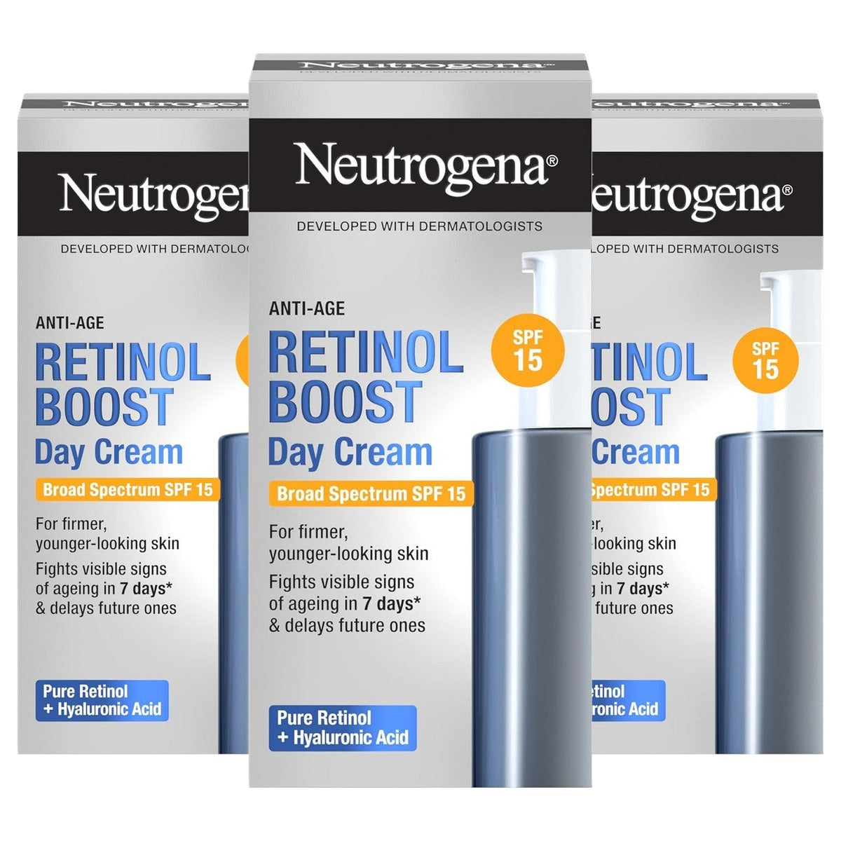 Neutrogena Retinol Boost Day Cream SPF15 3 x 50 ml - Voordeelverpakking