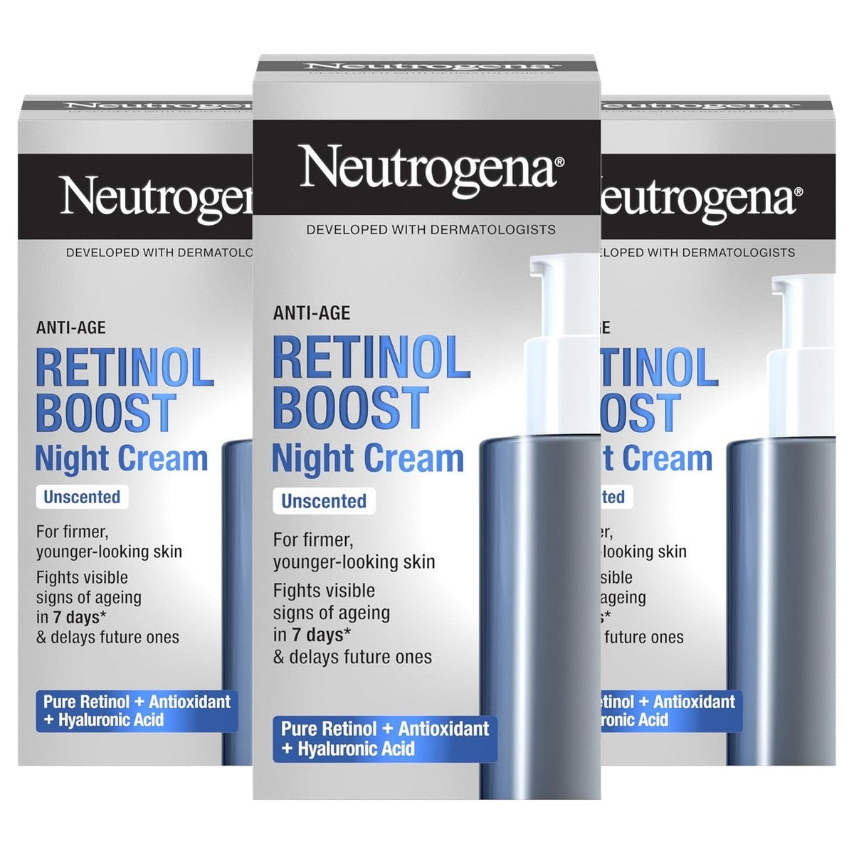 Neutrogena Retinol Boost anti-aging nachtcrème - 3-pack