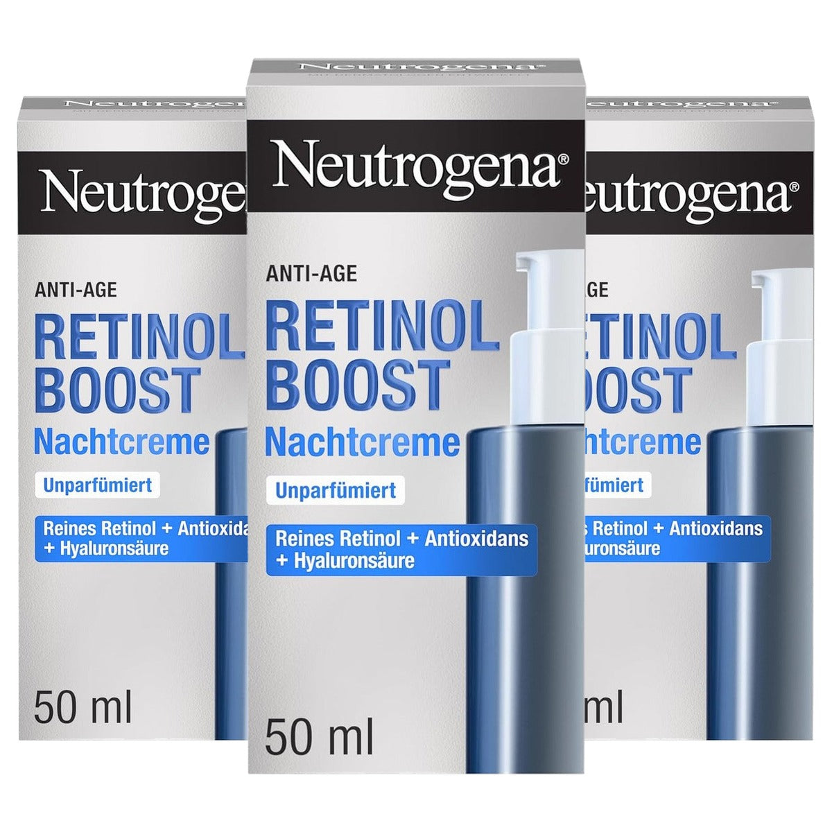 Neutrogena Retinol Boost nachtcrème 3 x 50 ml - Voordeelverpakking