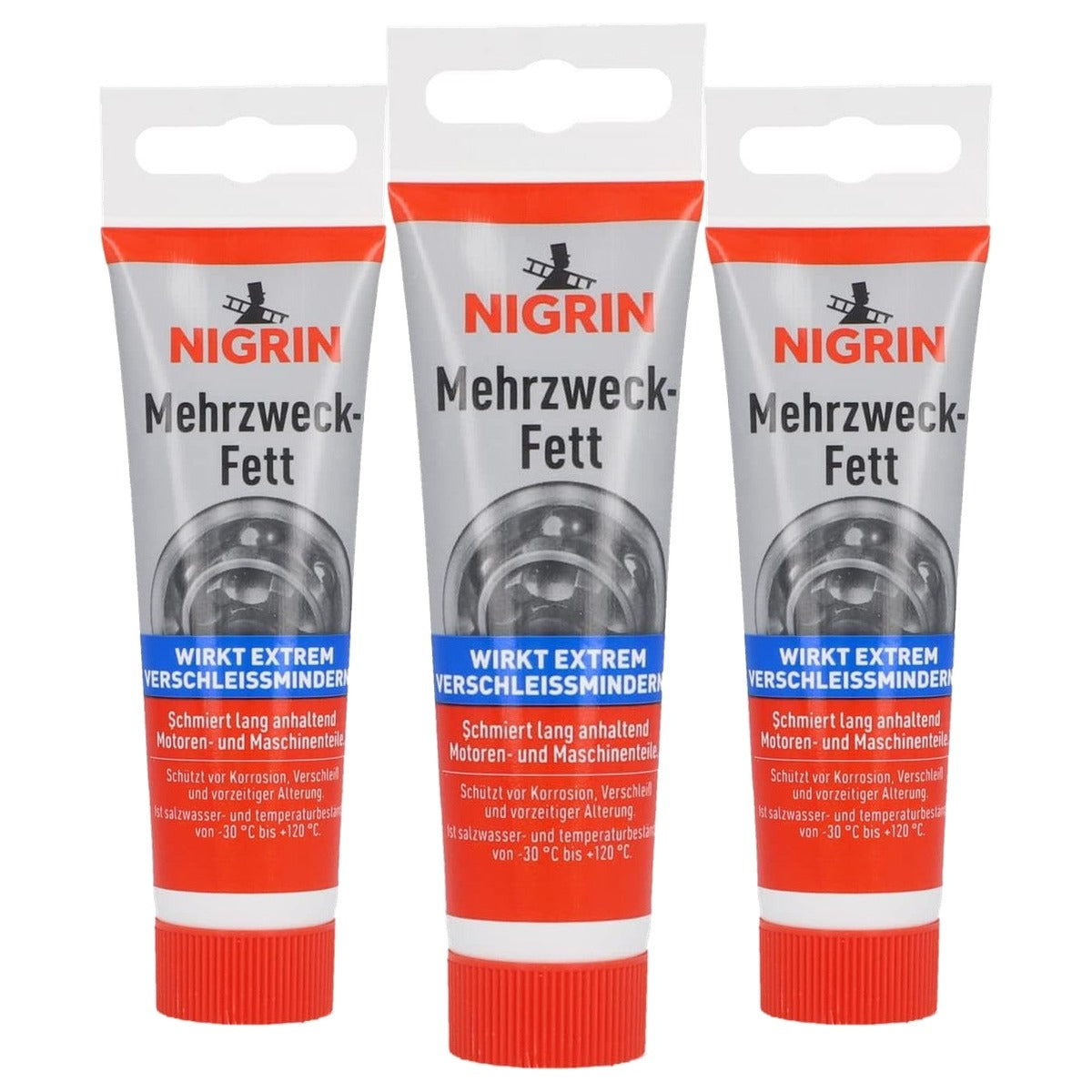 NIGRIN 72266 multifunctioneel vet 3 x 50 g - Voordeelverpakking