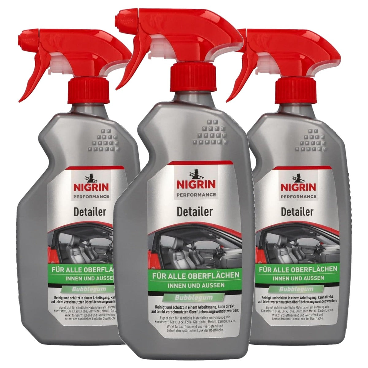 NIGRIN Multi-Detailer BubbleGum 3 x 500 ml - Voordeelverpakking
