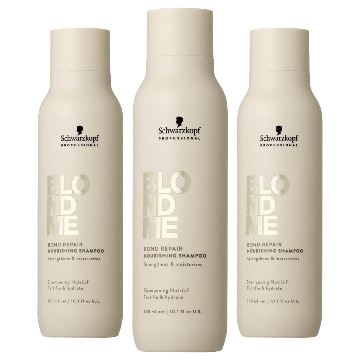 Nova Angel BlondMe Bond Repair Champú Nutritivo 300 ml - 3 stuks