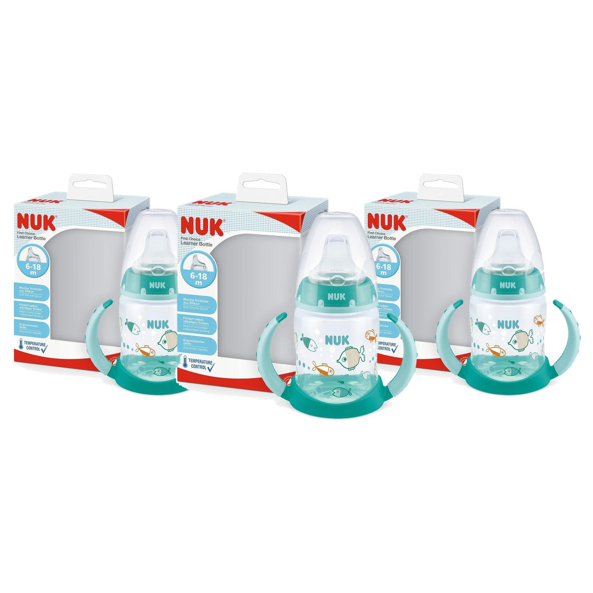 NUK First Choice Drinkbeker 6-18 maanden 3 x 150 ml - Voordeelverpakking