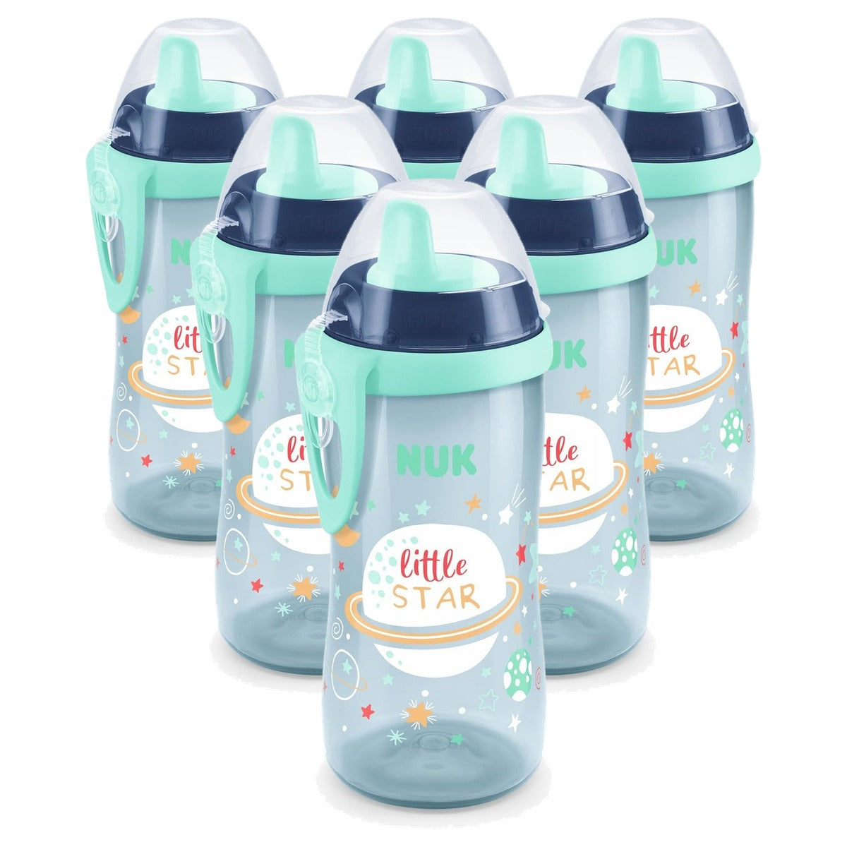 NUK Kiddy Cup Night drinkbeker 12+ maanden 6 x 300 ml - Voordeelverpakking