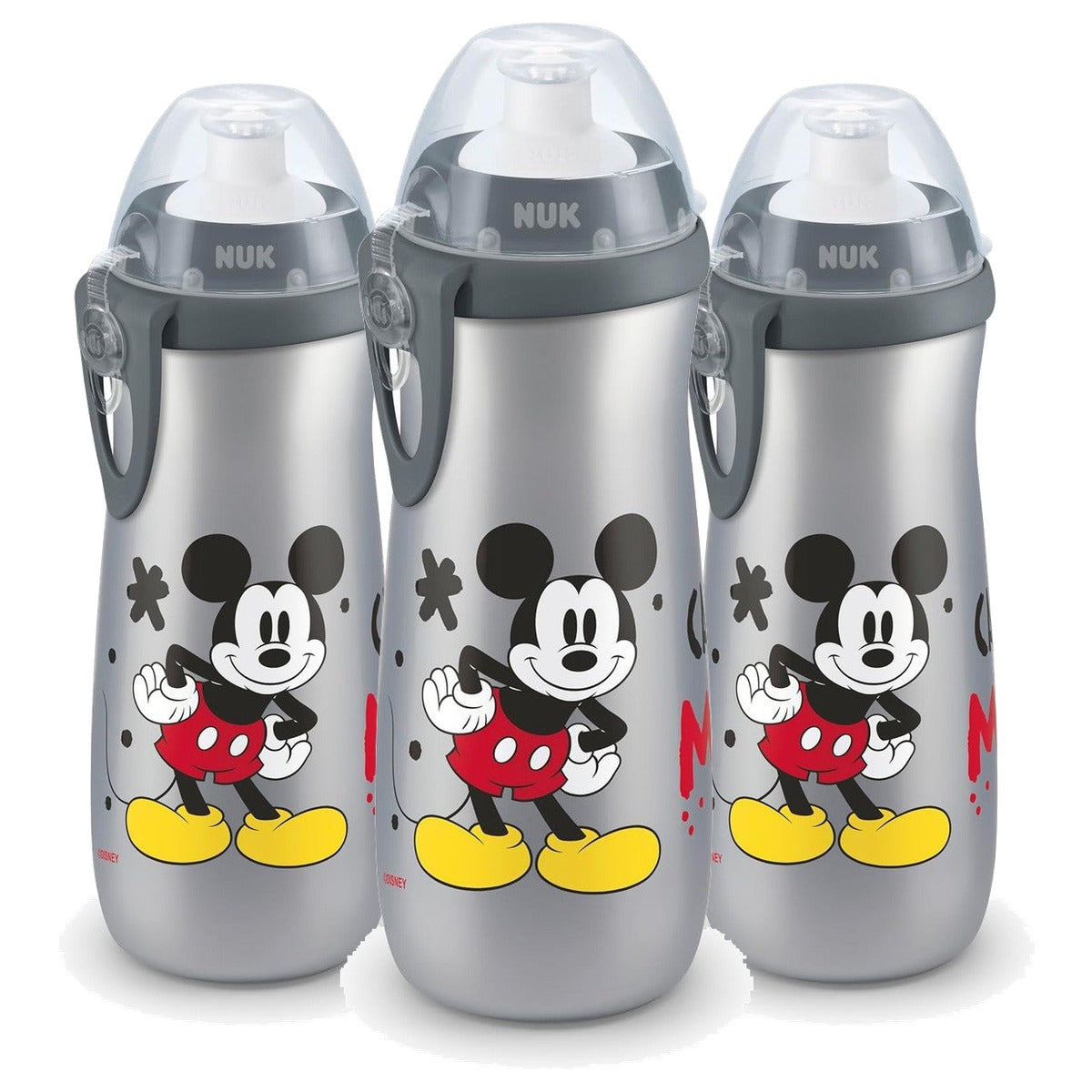 NUK Sports Cup Drinkfles Disney Micky Mouse 3 x 450 ml - Voordeelverpakking