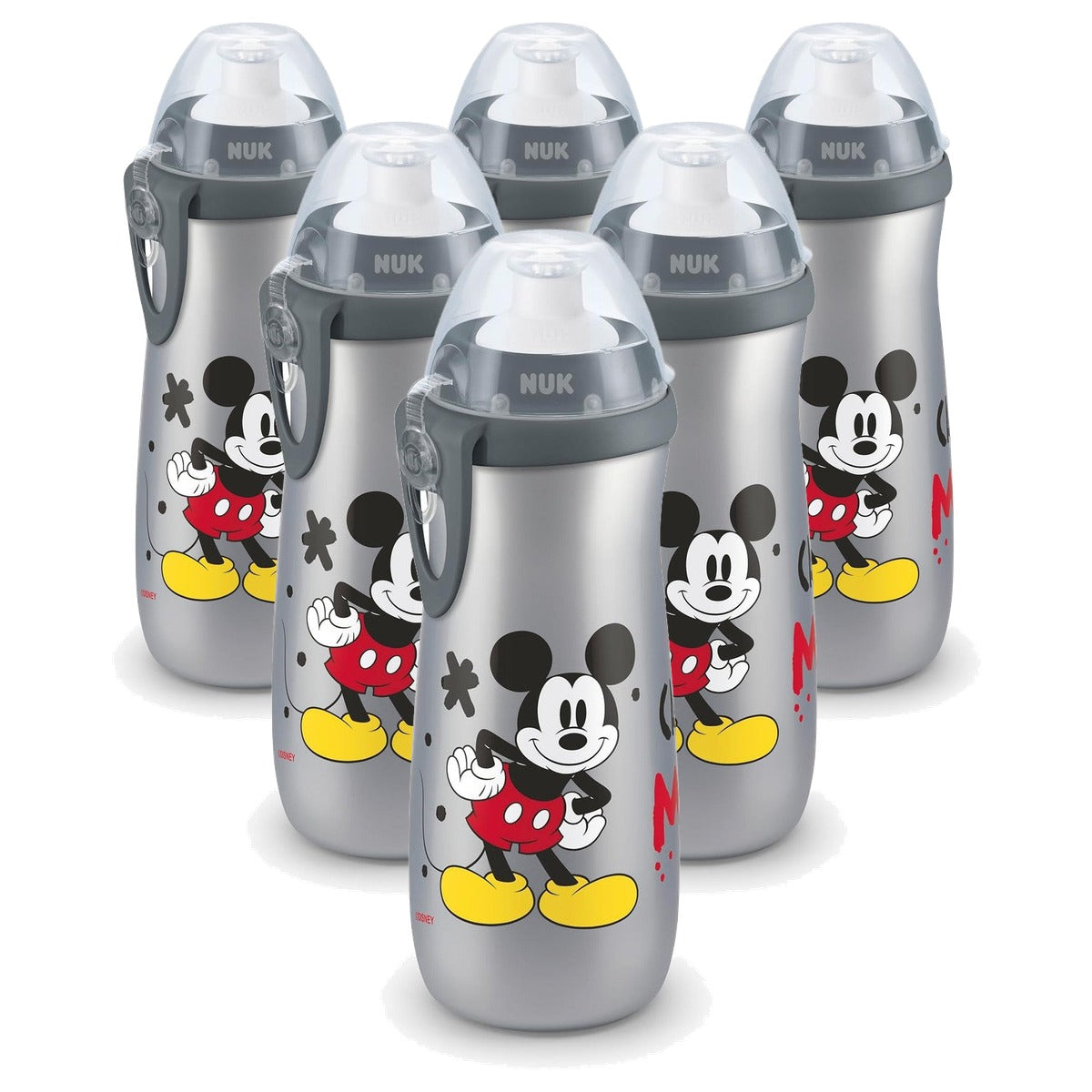 NUK Sports Cup Drinkfles Disney Micky Mouse 6 x 450 ml - Voordeelverpakking