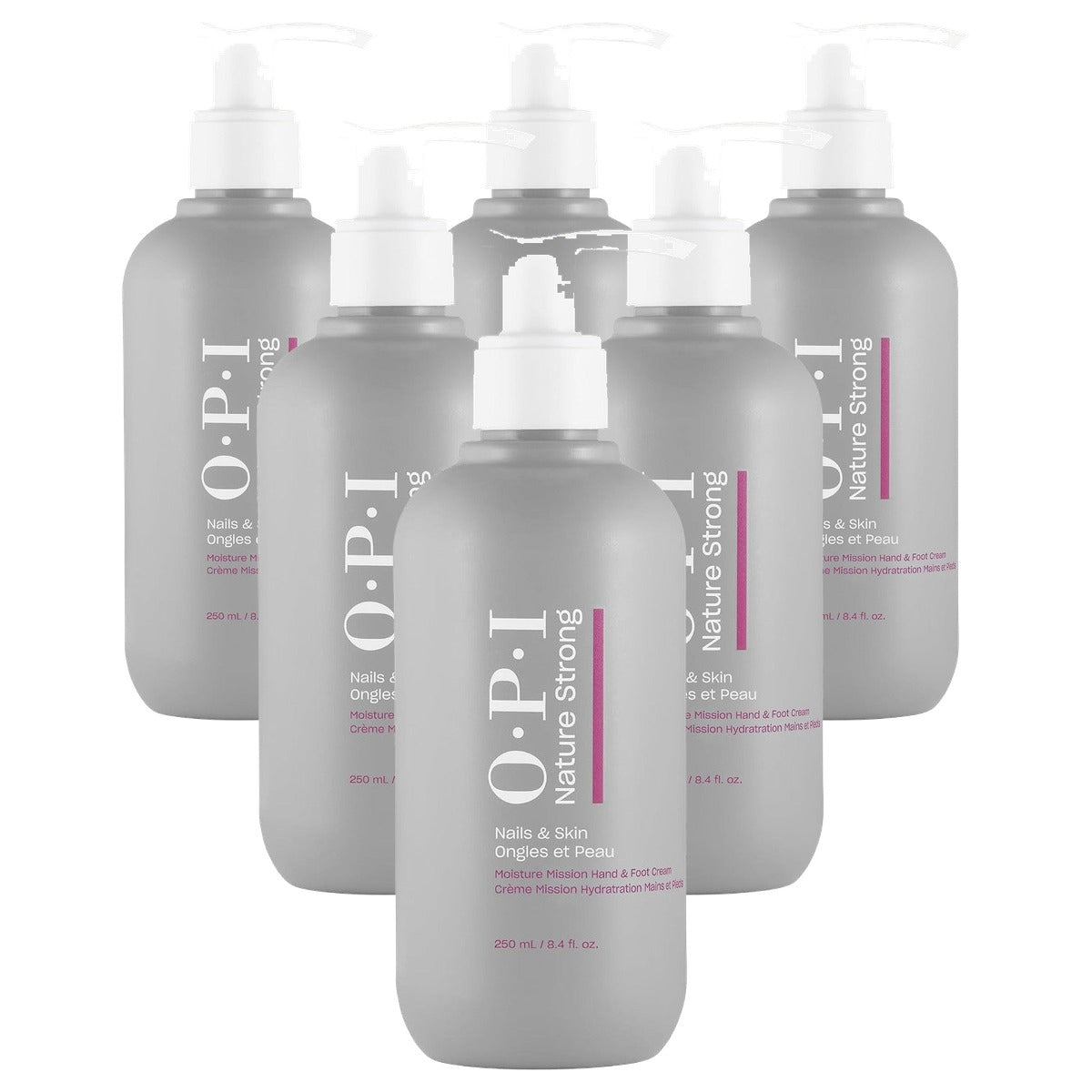 OPI Nature Strong Nails & Skin Moisture Mission Hand- en Voetcrème 250 ml - 6-pack