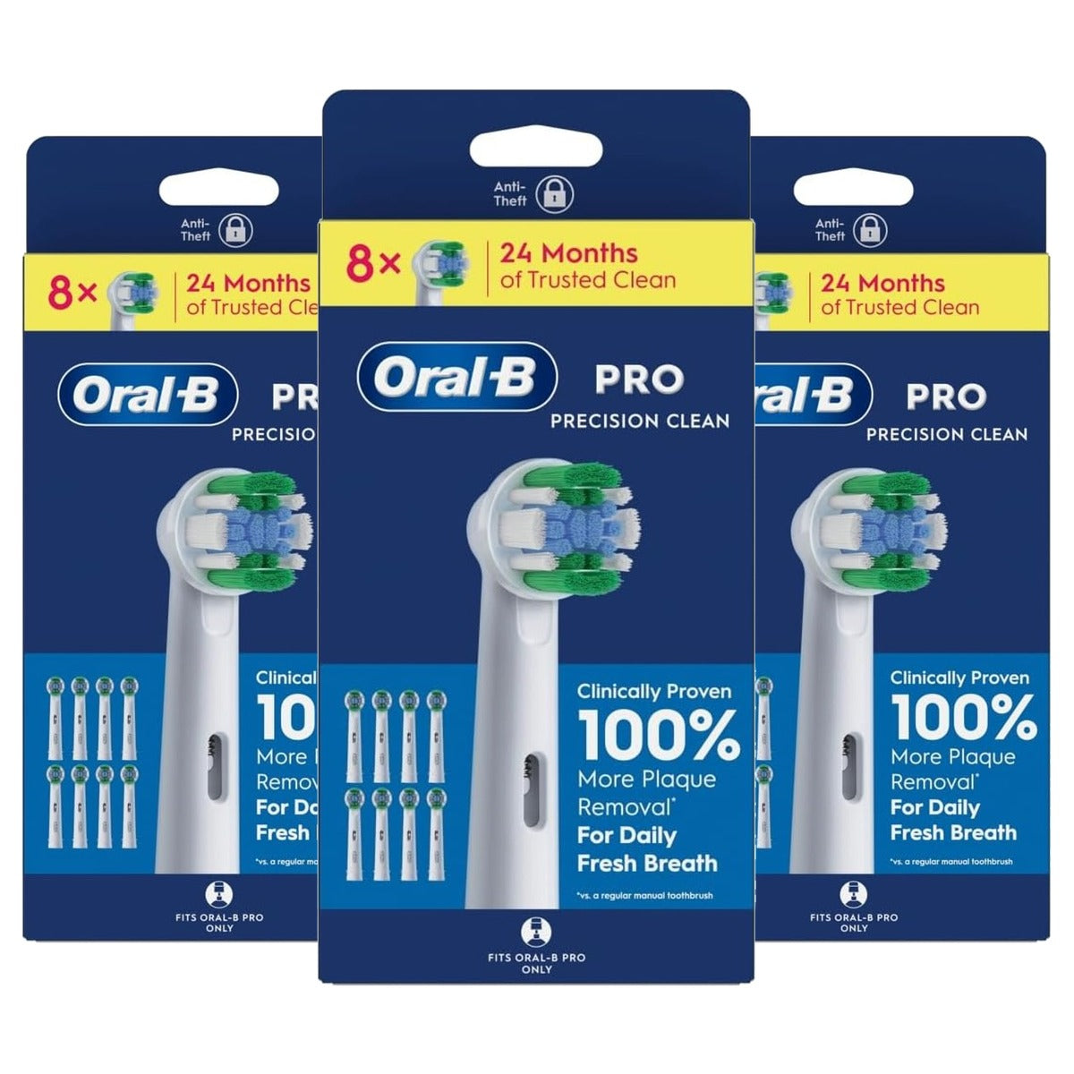 Oral-B Pro Precision Clean Opzetborstels 3 x 8 stuks - Voordeelverpakking