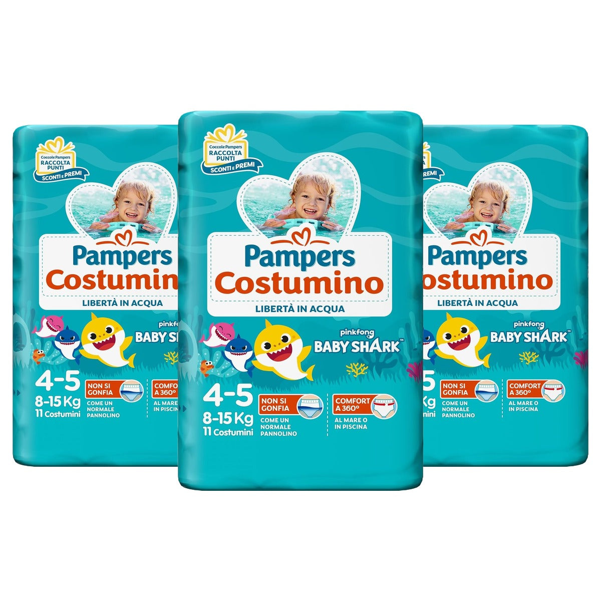 Pampers the costumo 22 luiers maat 4 (8) 3 x 15 kg - Voordeelverpakking