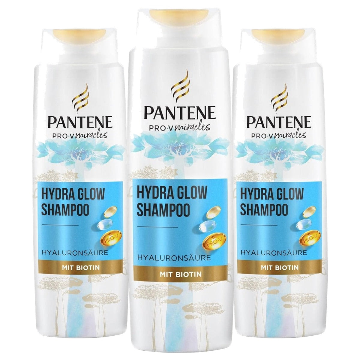 Pantene Pro-V Hydra Glow Hydraterende Shampoo 250 ml - 3 stuks