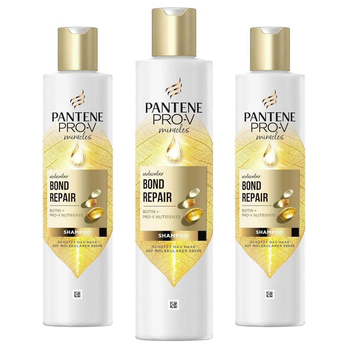 Pantene Pro-V Molecular Bond Repair Shampoo met biotine 250 ml - 3 stuks
