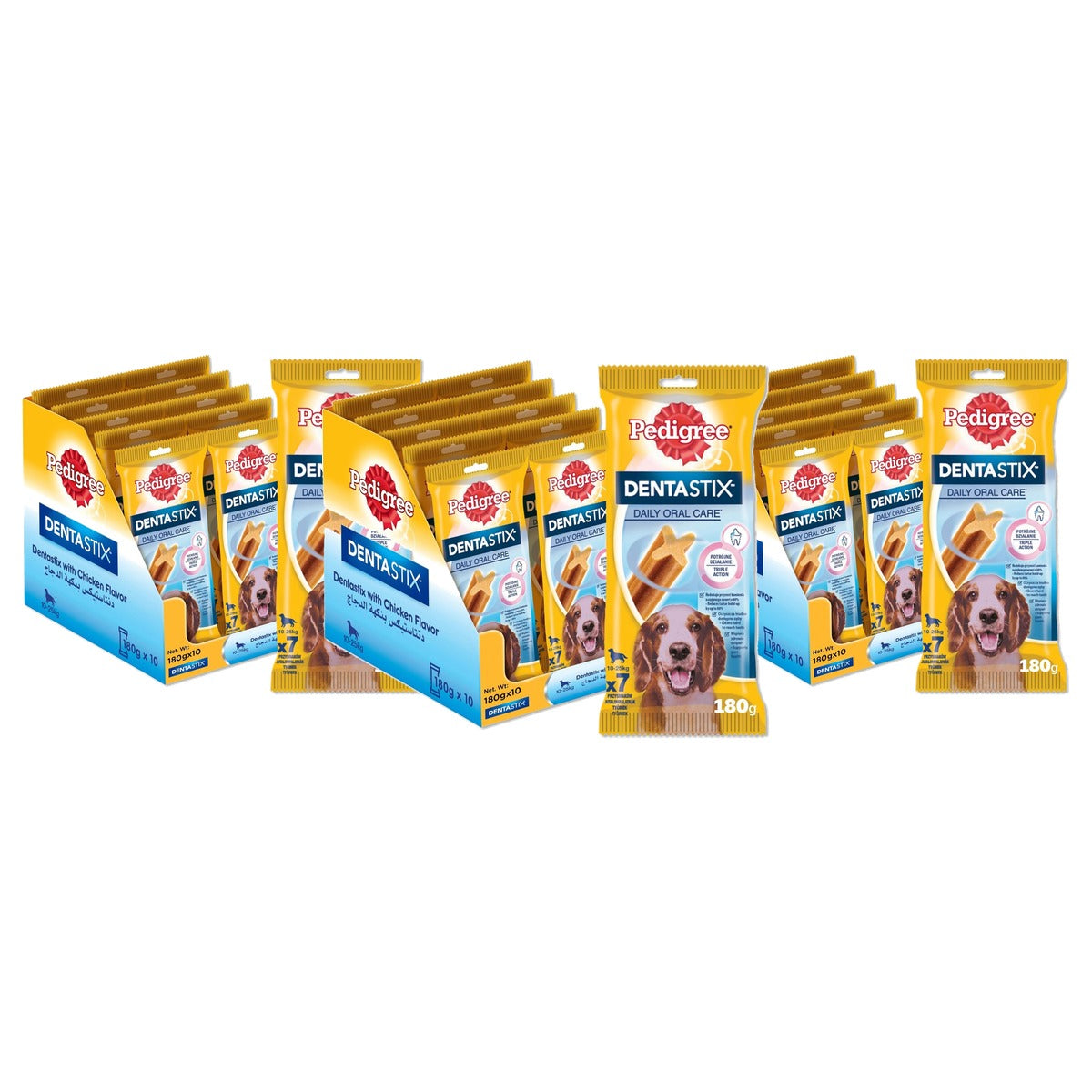 Pedigree DentaStix hondensnack kip en rundvlees 10 x 180 g - 3-pack