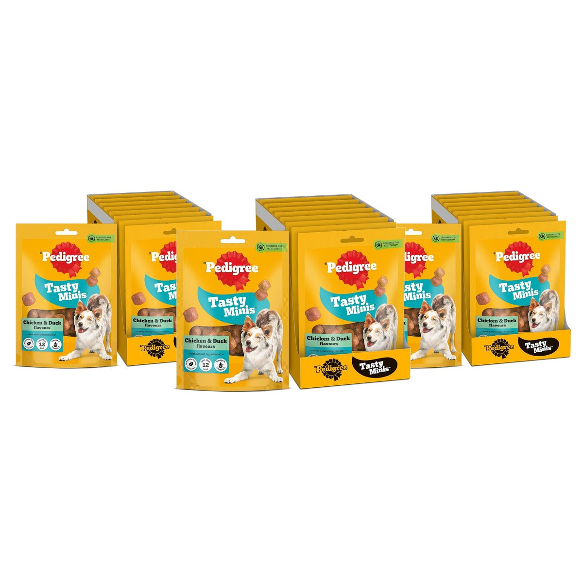Pedigree Tasty Bites hondensnack kip 8 x 130 g - 3-pack