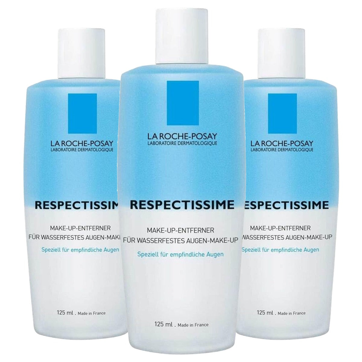 La Roche-Posay Respectissime Waterdichte Oogmake-up Remover 125 ml - 3-pack