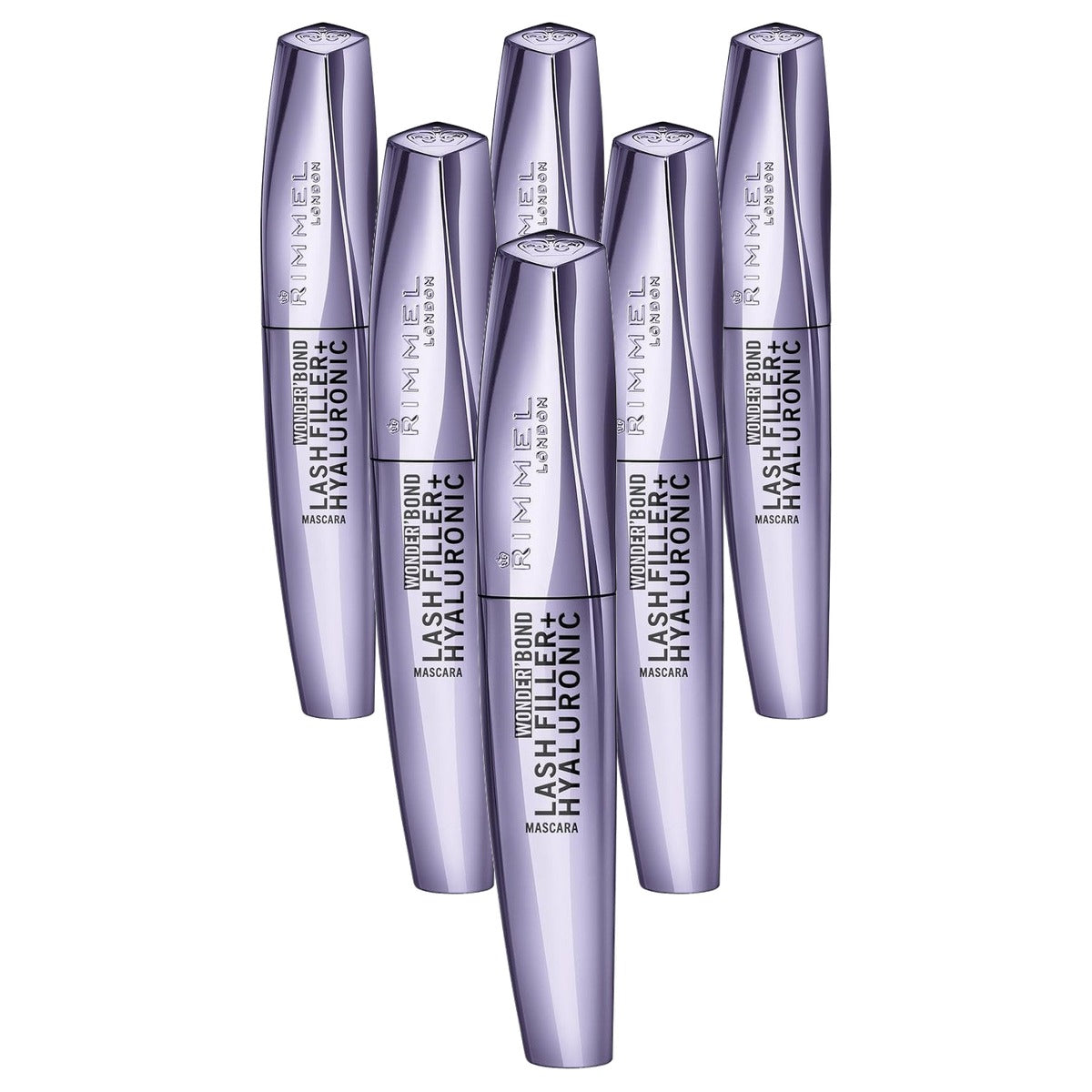 Rimmel London Wonder'Bond Lash Filler + Hyaluronic 001 Black 11 ml - 6 stuks