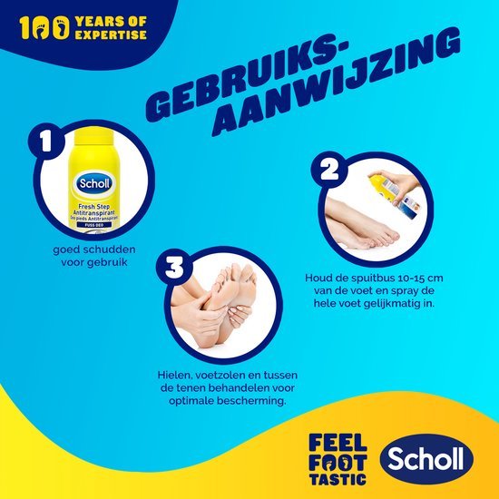 Scholl Fresh Step Voetdeodorant Spray – 6 x 150 ml - Voordeelverpakking door Huishoudvoordeel nu bij Huishoudvoordeel