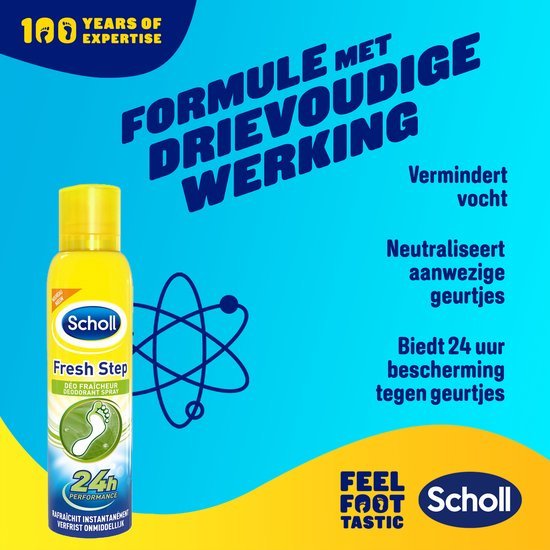 Scholl Fresh Step Voetdeodorant Spray – 6 x 150 ml - Voordeelverpakking door Huishoudvoordeel nu bij Huishoudvoordeel