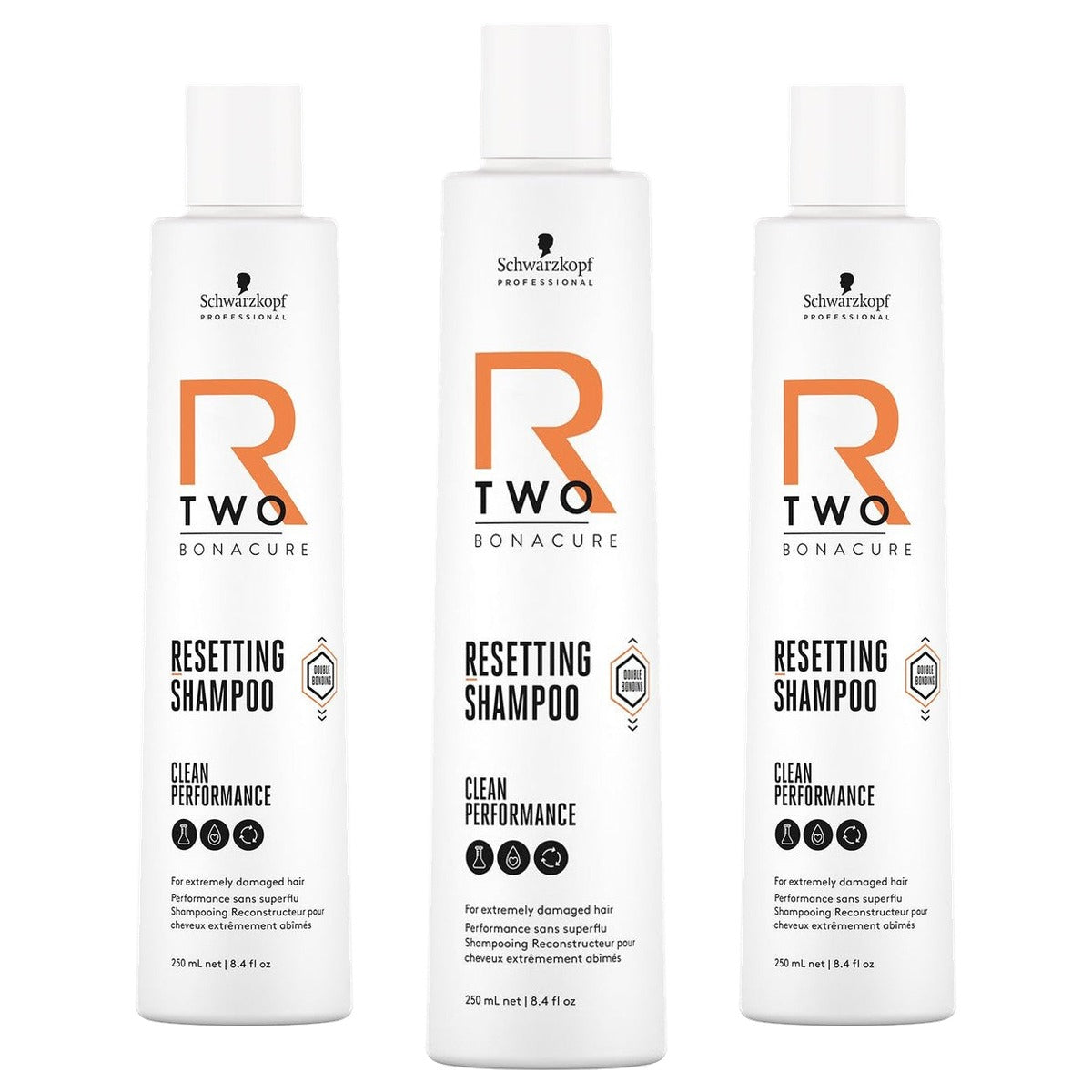 Schwarzkopf BC R-TWO Resetting Shampoo 250 ml - 3 stuks