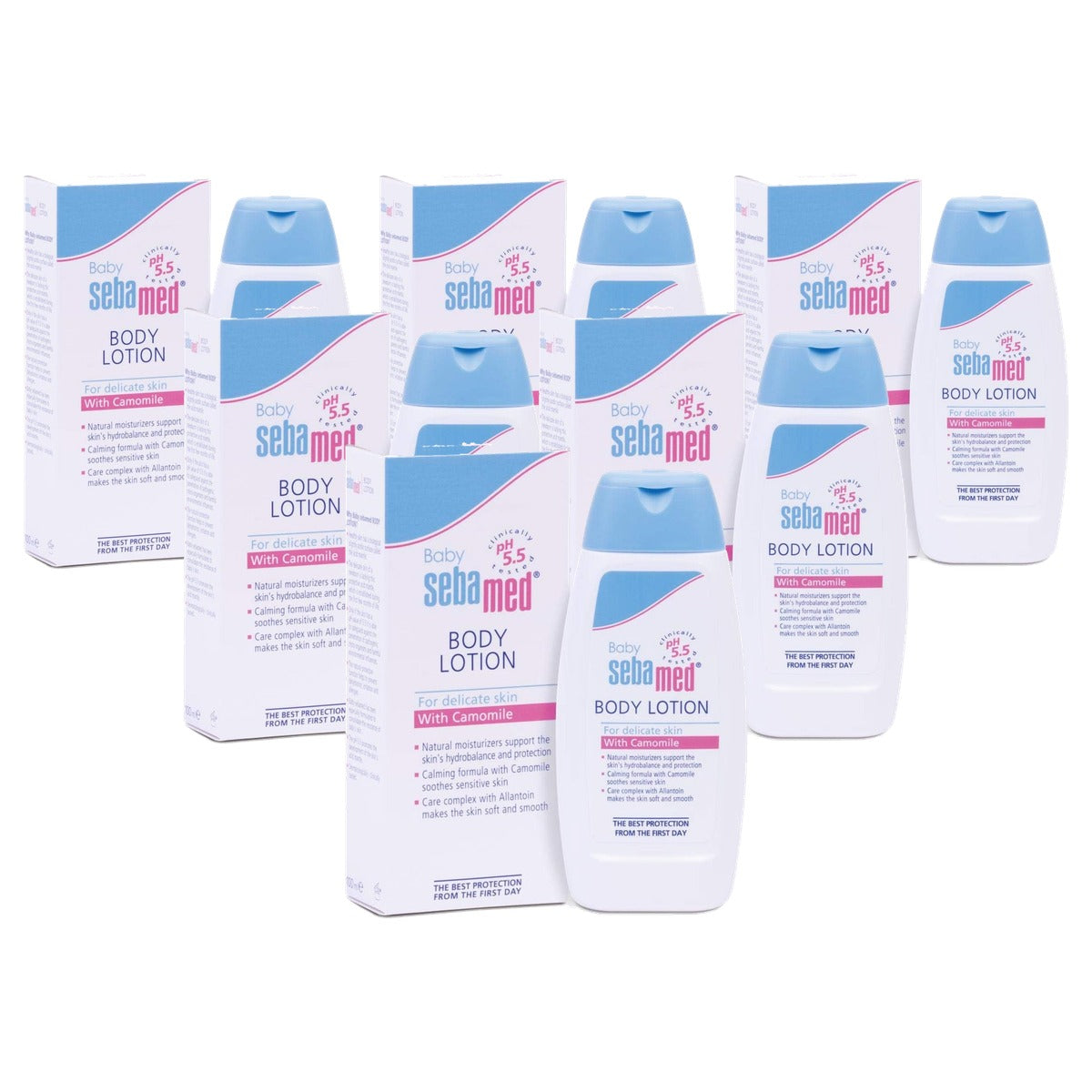 Seba Med Baby Leche Corporal 6 x 200 ml - Voordeelverpakking