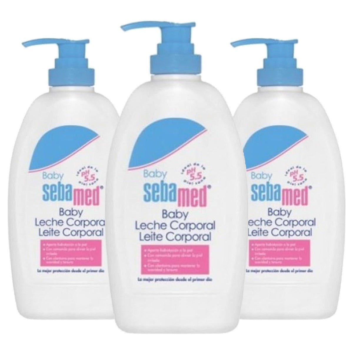 Sebamed Baby Body Milk 3 x 400 ml - Voordeelverpakking