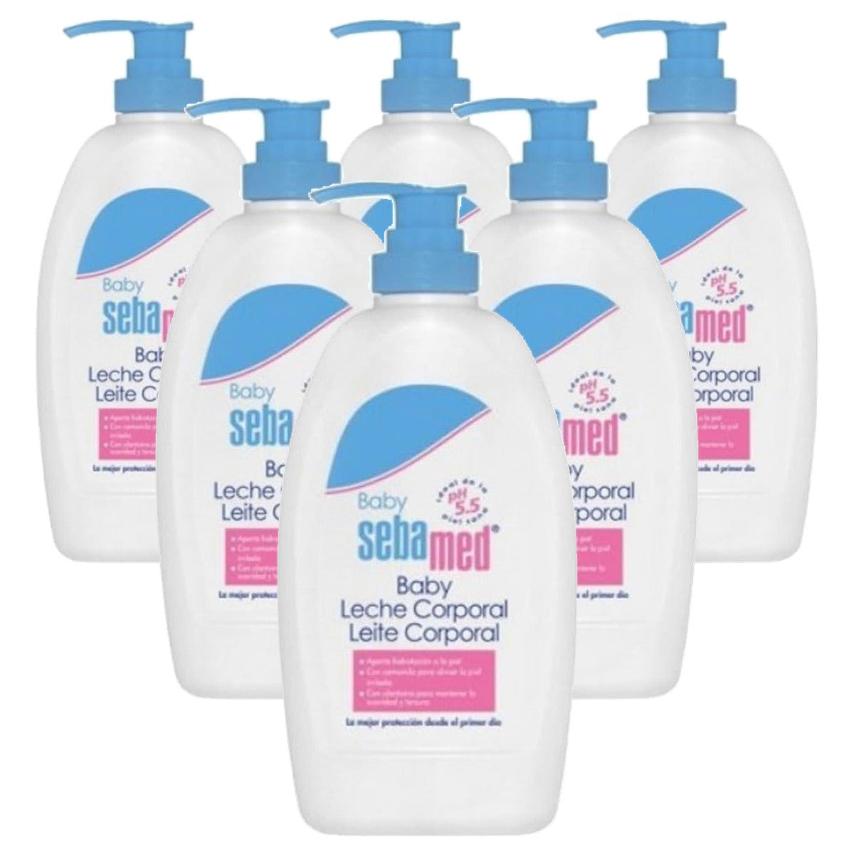 Sebamed Baby Body Milk 6 x 400 ml - Voordeelverpakking