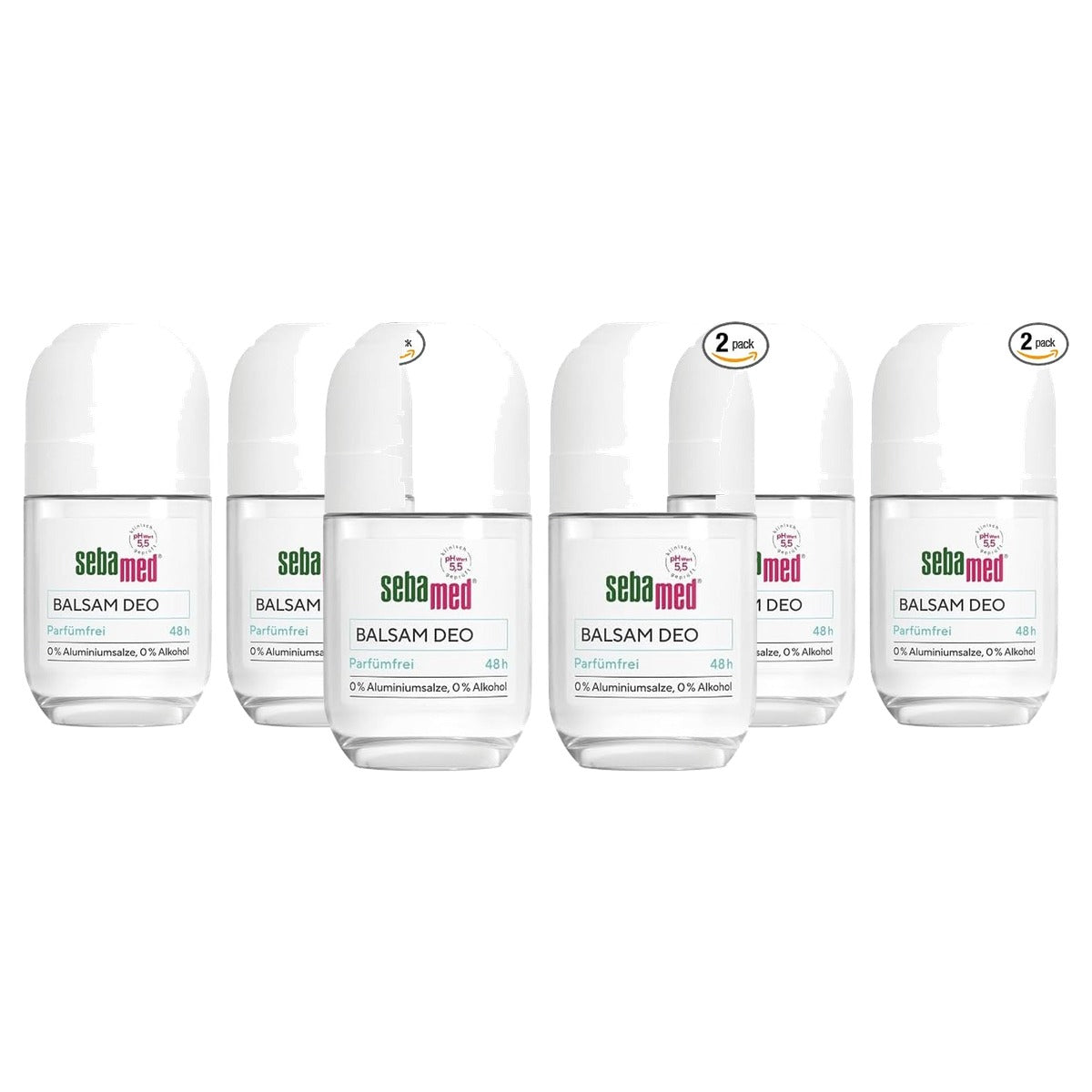 Sebamed Deodorant Roll-On parfumvrij 3 x 50 ml - Voordeelverpakking