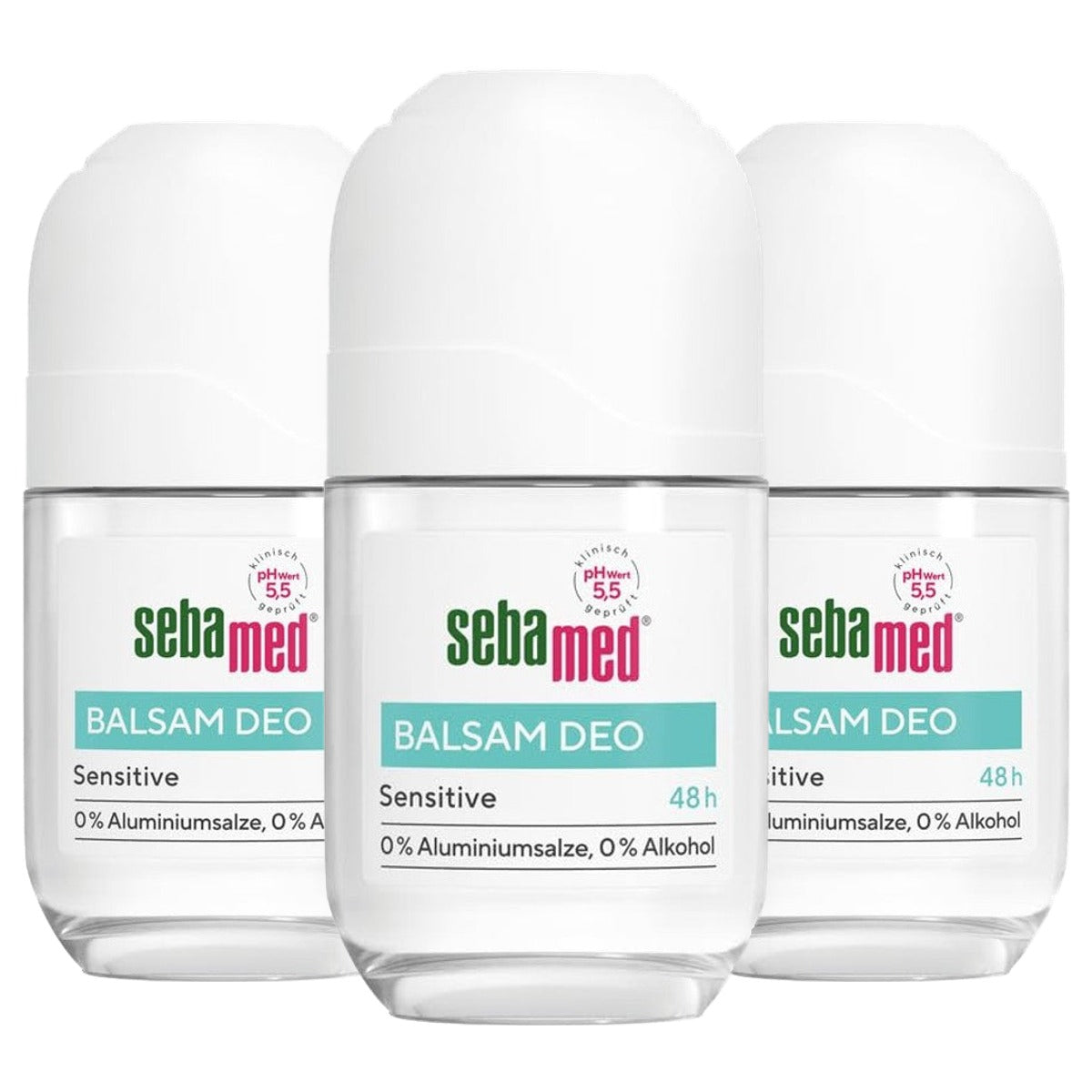 Sebamed Deodorant Sensitive Roll-On 3 x 50 ml - Voordeelverpakking