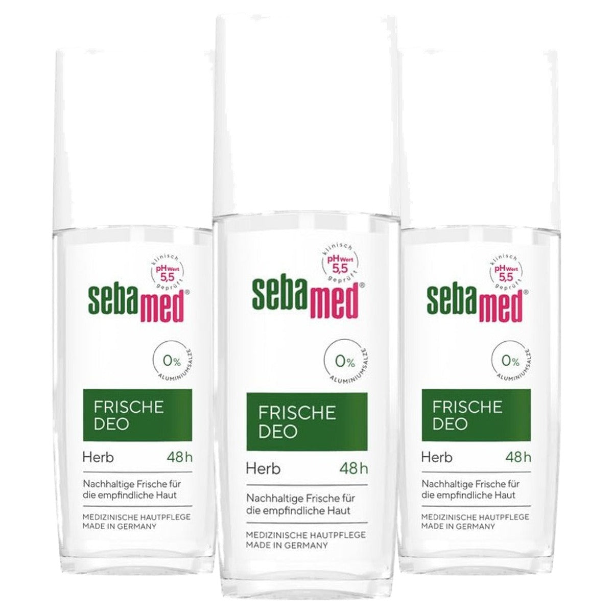 Sebamed Deodorantspray frisse deodorant 3 x 75 ml - Voordeelverpakking