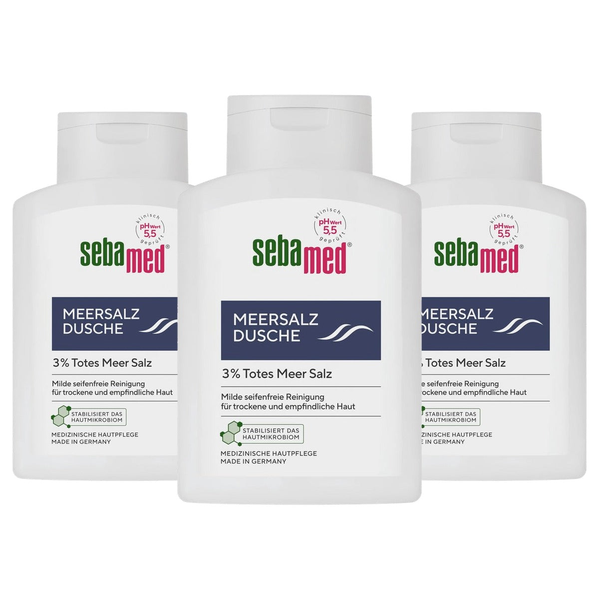 Sebamed Zeezout douche 3 x 200 ml - Voordeelverpakking