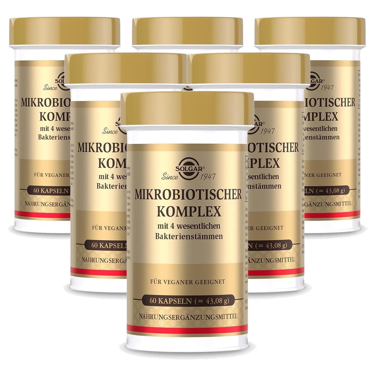 Solgar Microbiologisch Complex met 4 Bacteriestammen 60 Capsules - 6-pack