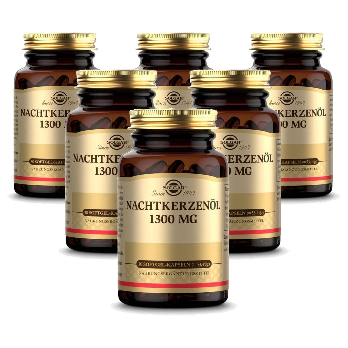 Solgar Nachtkersenolie 1300 mg Maandverpakking - 6-pack