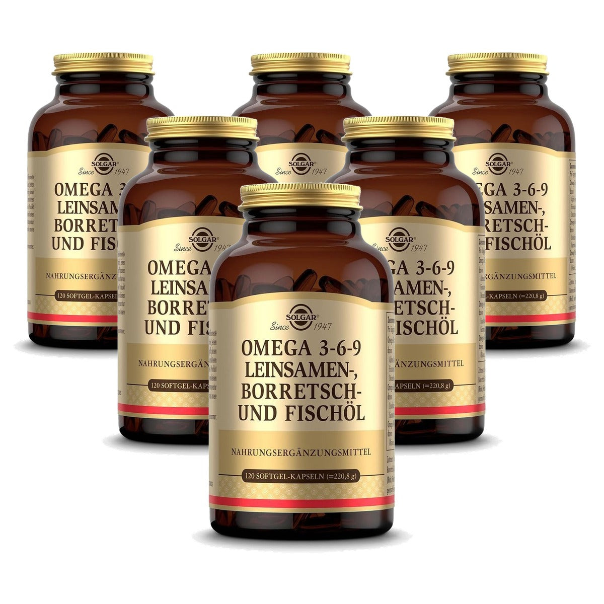 Solgar Omega 3-6-9 Softgelcapsules 120 stuks - 40 Dagen Voorraad - 6-pack