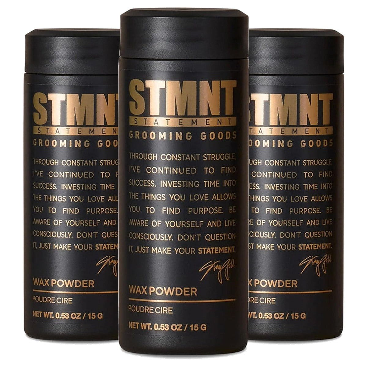STMNT Wax Powder Vormbare Grip en Volume 15 g - 3-pack