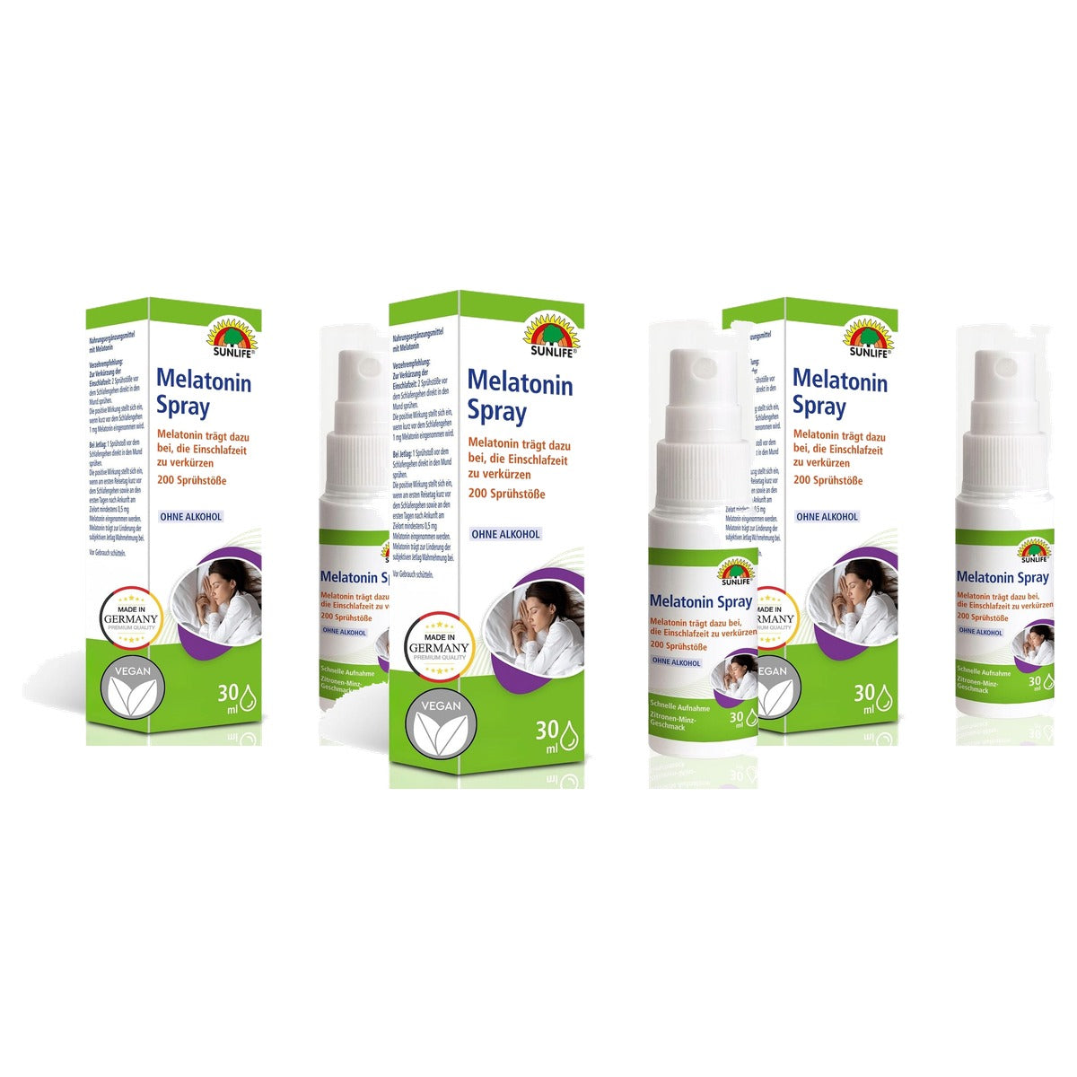 Sunlife Melatoninespray Hoge Dosis Veganistisch 200 Spuiten - 3-pack