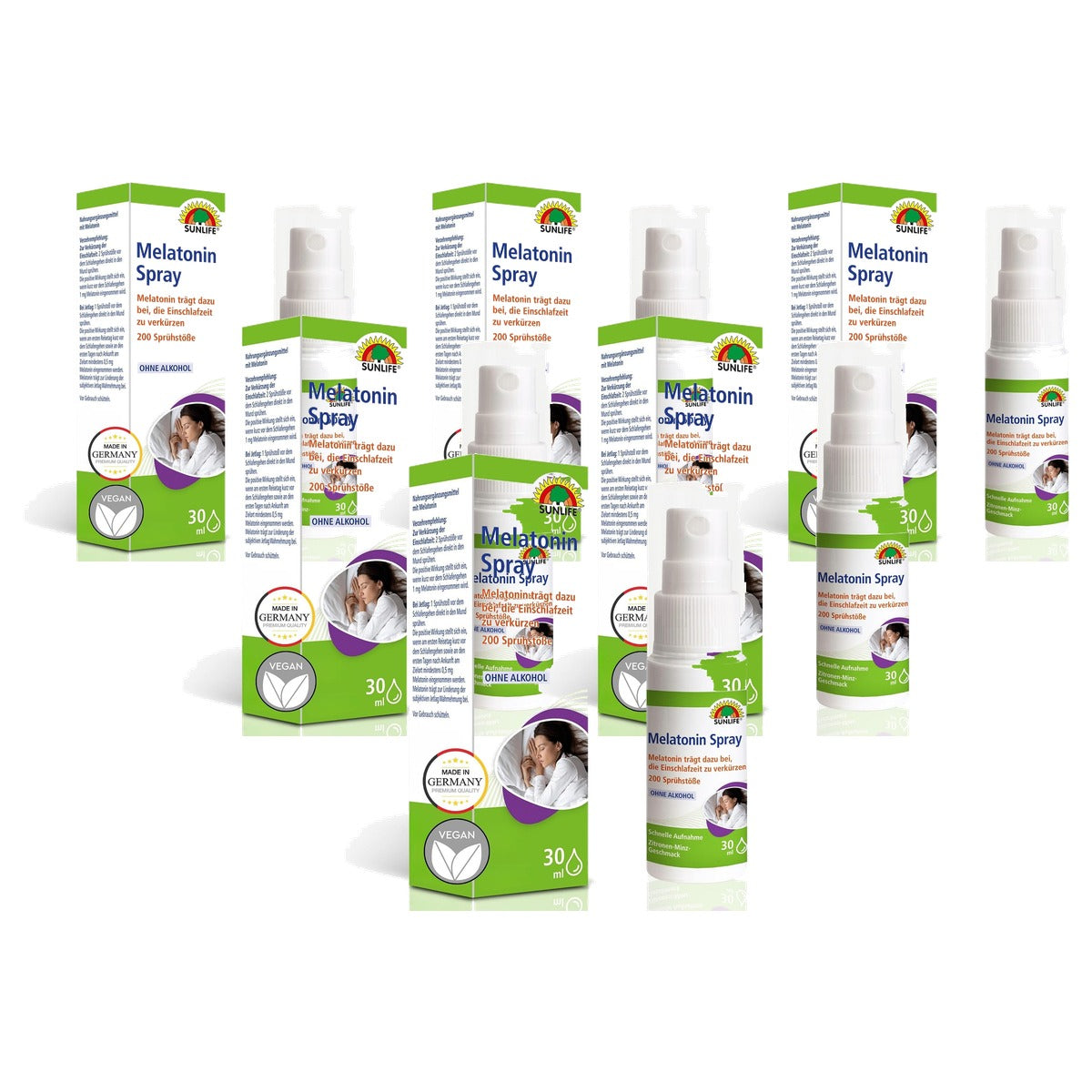 Sunlife Melatoninespray Hoge Dosis Veganistisch 200 Spuiten - 6-pack