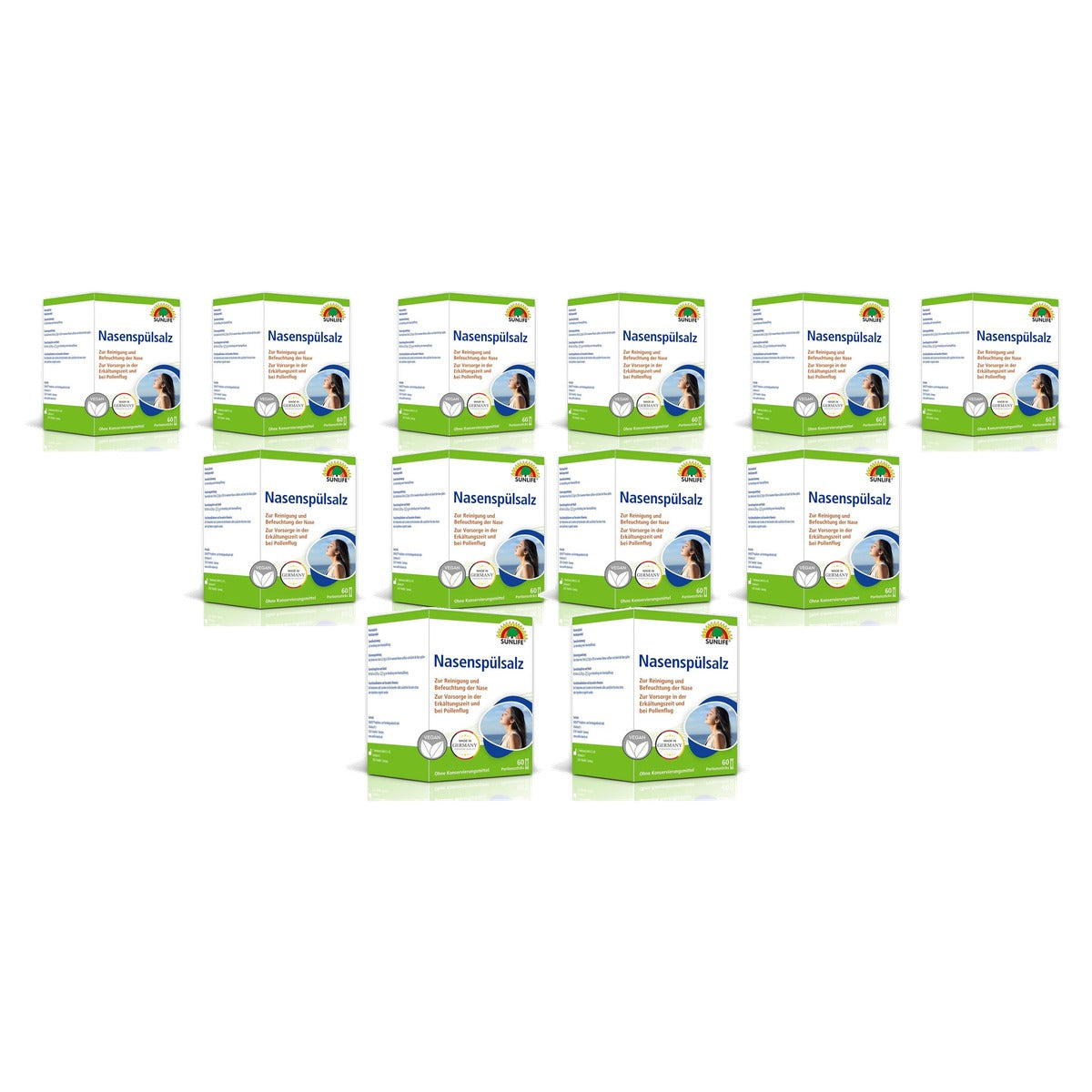 Sunlife Neusspoelzout en Winkelwagenchip 60 sticks (verpakking van 2) - 6-pack