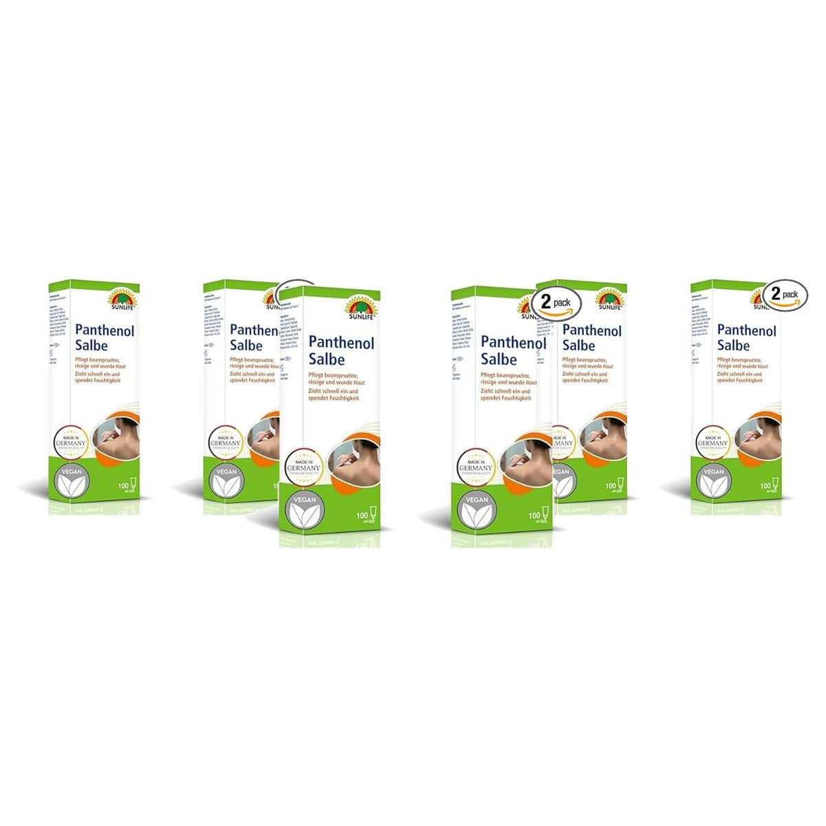 Sunlife Panthenol Verzorgingszalf 100 ml (verpakking van 2) - 3-pack