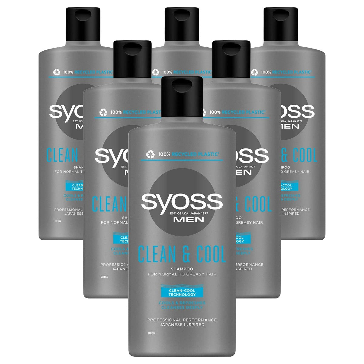 Syoss Men Clean & Cool Homme/Man Shampoo 440 ml - 6 stuks