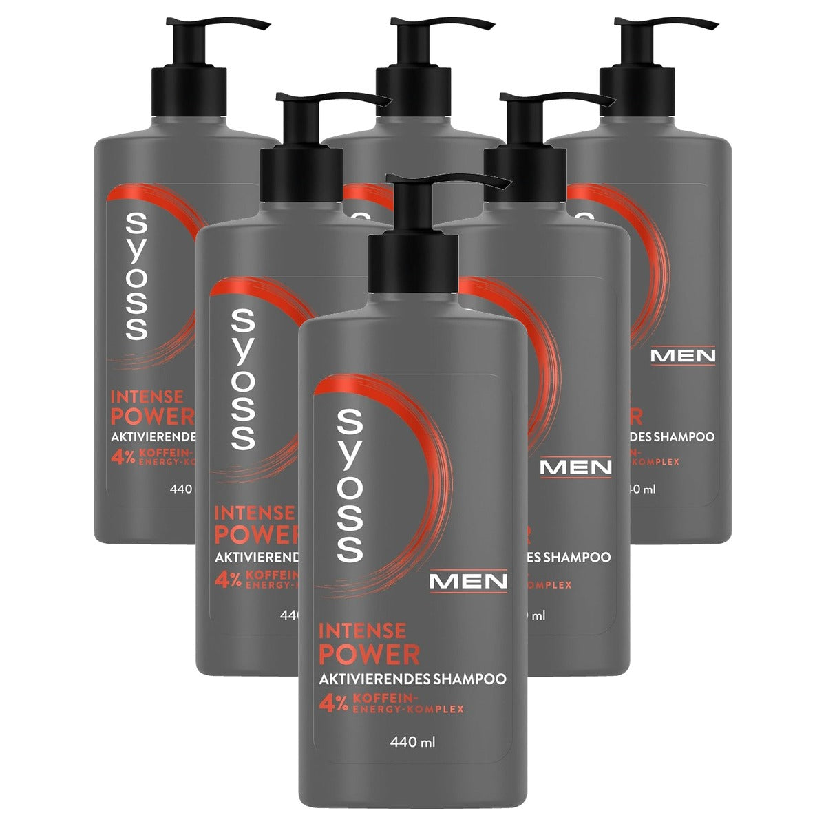 Syoss Men Intense Power Shampoo 440 ml - 6 stuks