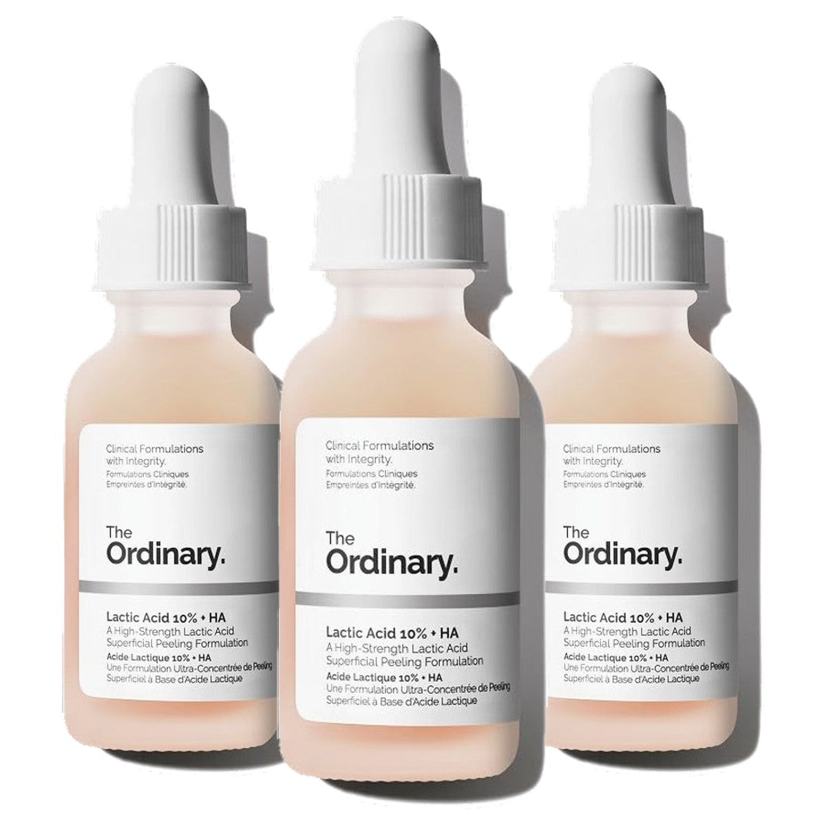 The Ordinary Lactic Acid 10% + HA 2% Peelingserum 30 ml - 3-pack