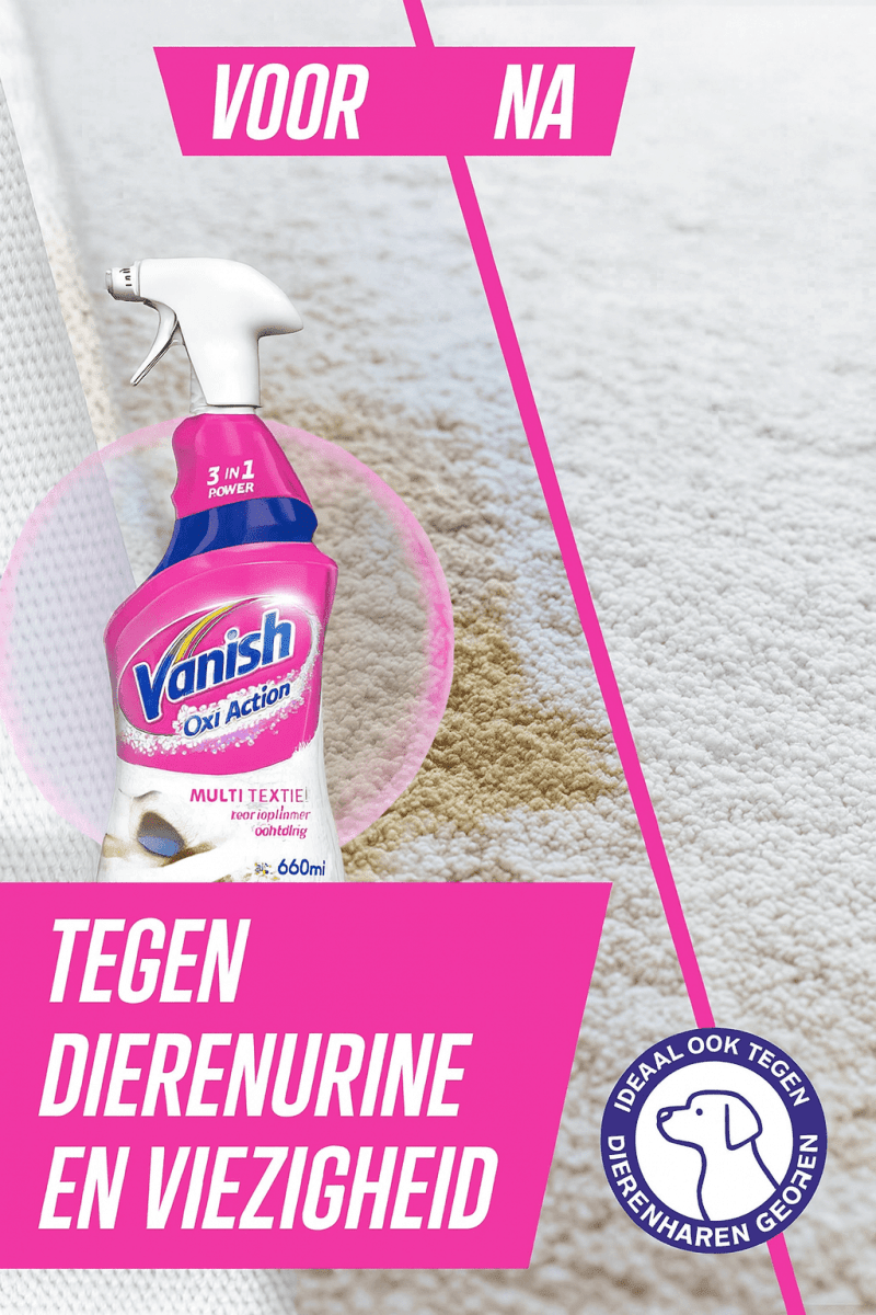 Vanish Oxi Action Vlekkenverwijderaar - 660 ML - voor Tapijt, Meubels en Stoffen door Vanish nu bij Huishoudvoordeel