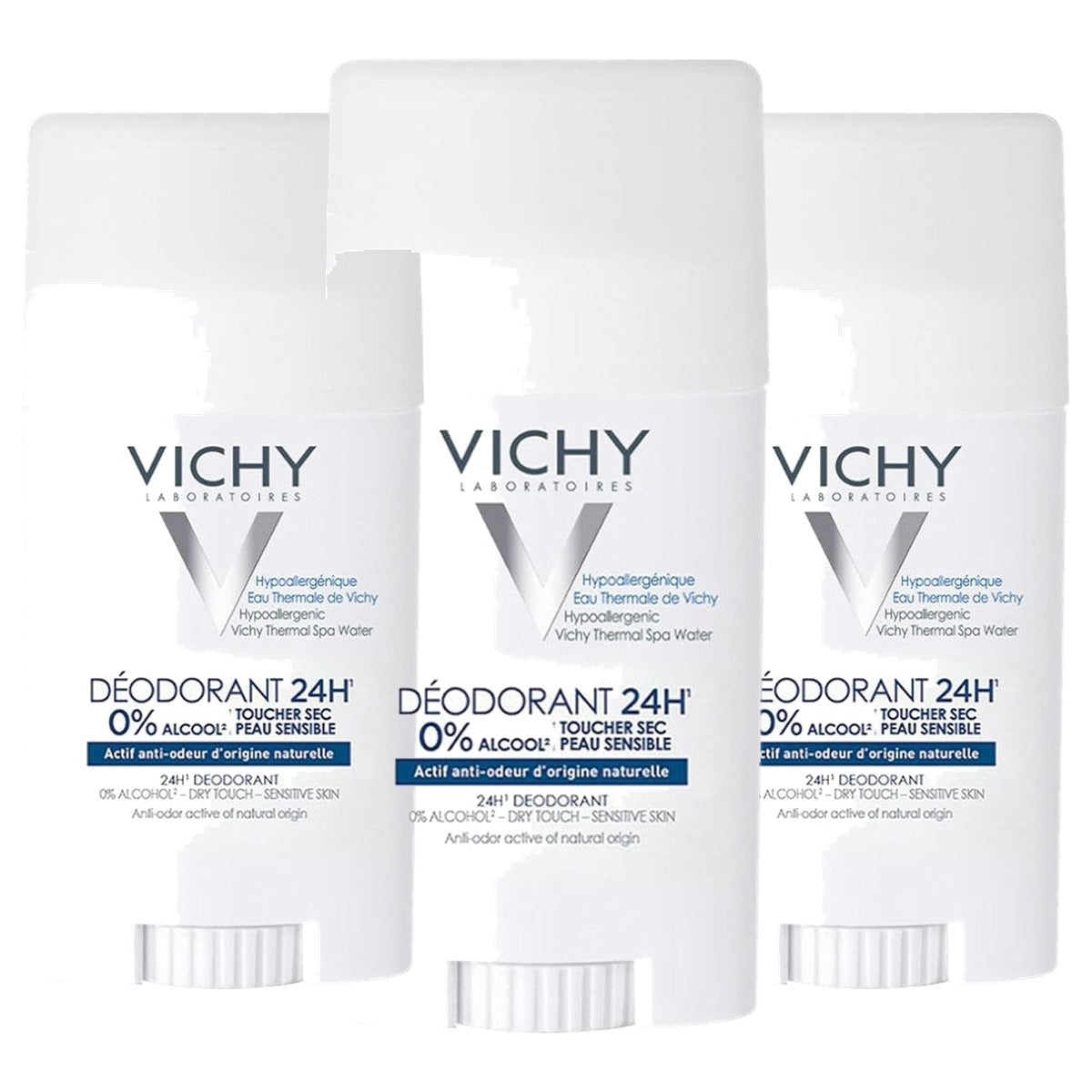 Vichy Deodorant Dermo-Tolerance Huidkalmerende Deostick, 40 ml - 3-pack