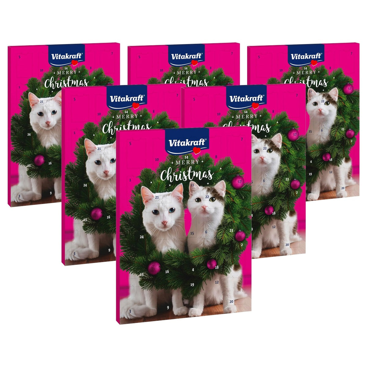 Vitakraft Adventskalender voor Katten Kerstmis 2024 363 g - 6-pack