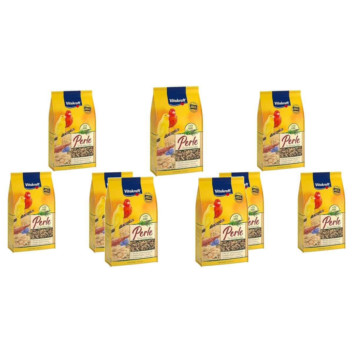 Vitakraft Kanaries Parel Voer voor Kanaries met Granen en Lijnzaad 3 x 1 kg - 3-pack