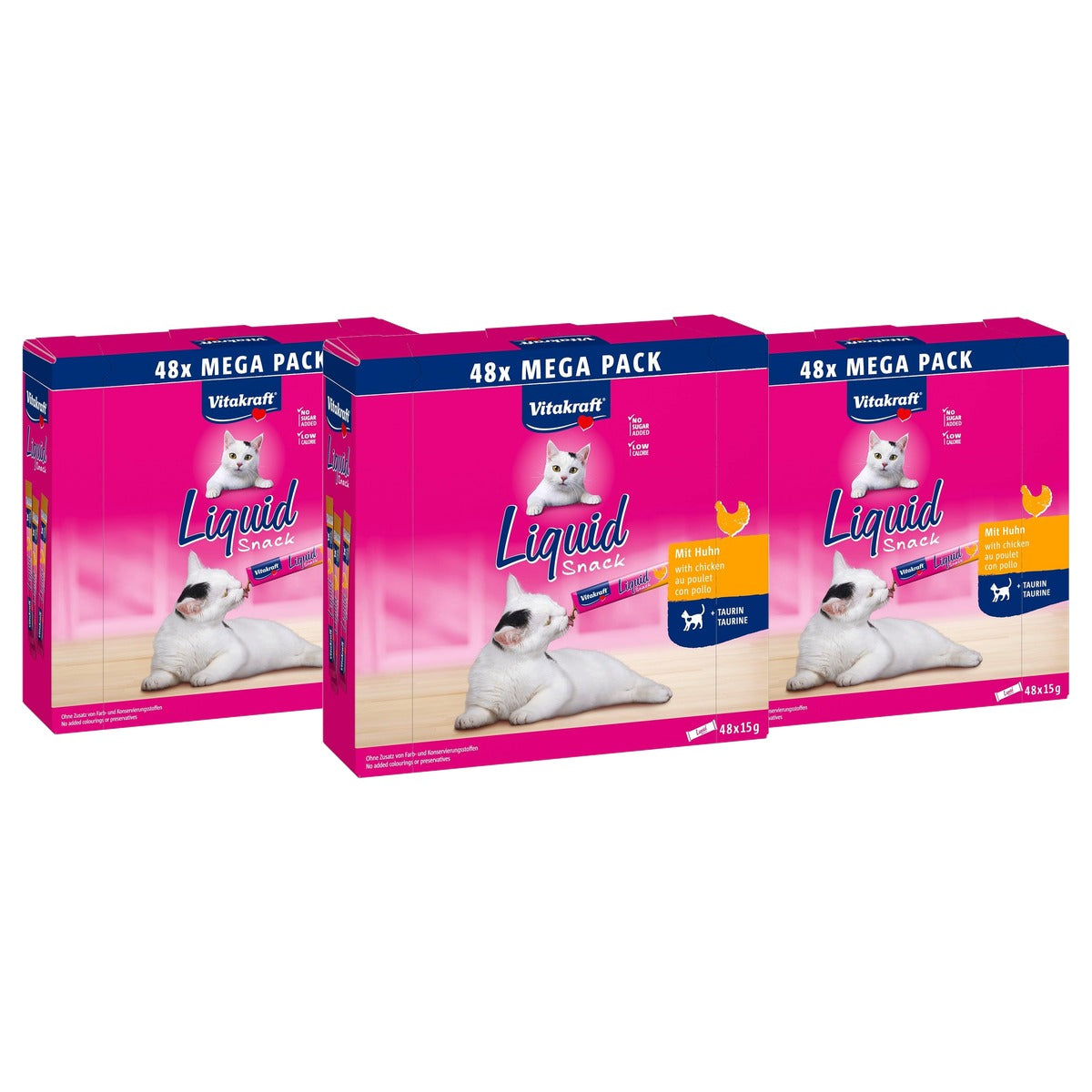 Vitakraft Vloeibare Kattensnack met Kip 48 x 15 g - 3-pack