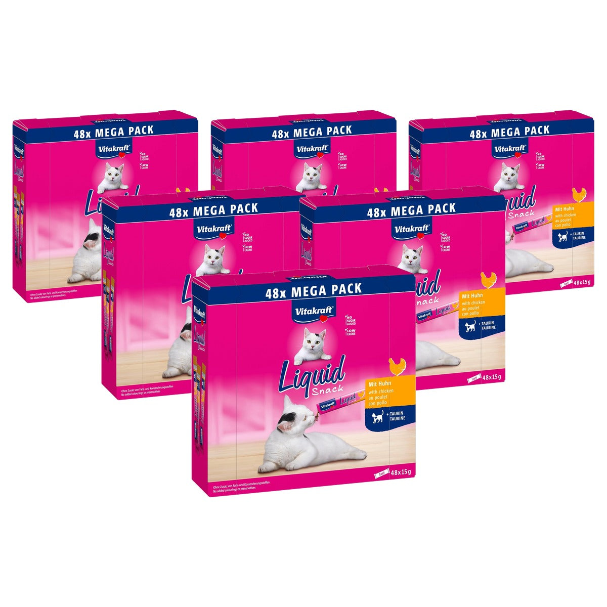 Vitakraft Vloeibare Kattensnack met Kip 48 x 15 g - 6-pack