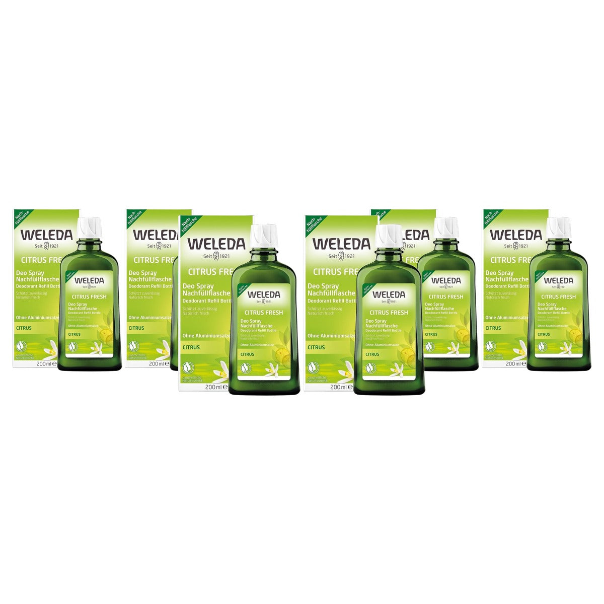 Weleda Bio Deodorant Citrus Fresh Navulfles 200 ml - 3-pack
